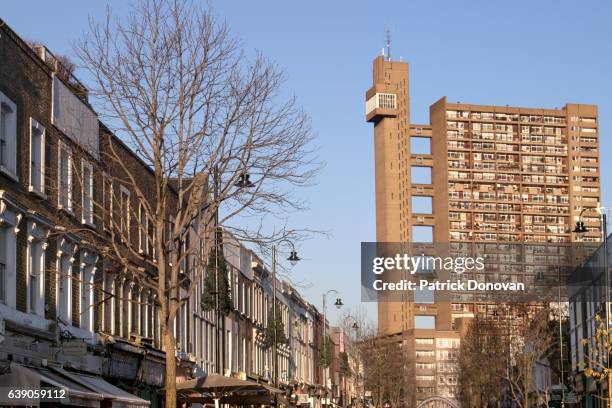 trellick tower, london, england - trellick tower stock pictures, royalty-free photos & images