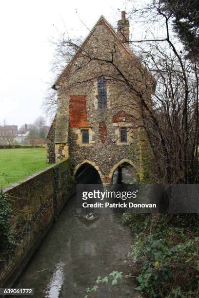 greyfriars chapel, canterbury, england, uk - friary stock pictures, royalty-free photos & images