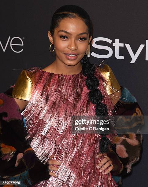 Yara Shahidi attends The 2017 InStyle and Warner Bros. 73rd Annual Golden Globe Awards Post-Party at The Beverly Hilton Hotel on January 8, 2017 in...