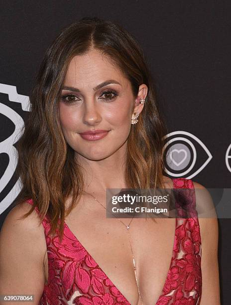 Minka Kelly attends The 2017 InStyle and Warner Bros. 73rd Annual Golden Globe Awards Post-Party at The Beverly Hilton Hotel on January 8, 2017 in...