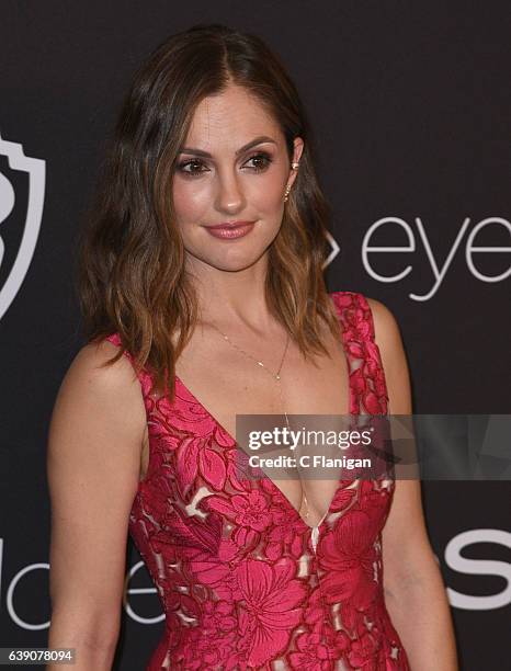 Minka Kelly attends The 2017 InStyle and Warner Bros. 73rd Annual Golden Globe Awards Post-Party at The Beverly Hilton Hotel on January 8, 2017 in...