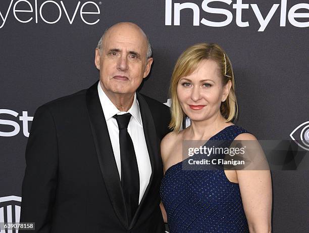 Jeffrey Tambor, Kasia Tambor attends The 2017 InStyle and Warner Bros. 73rd Annual Golden Globe Awards Post-Party at The Beverly Hilton Hotel on...