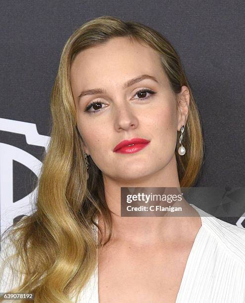 Leighton Meester attends The 2017 InStyle and Warner Bros. 73rd Annual Golden Globe Awards Post-Party at The Beverly Hilton Hotel on January 8, 2017...