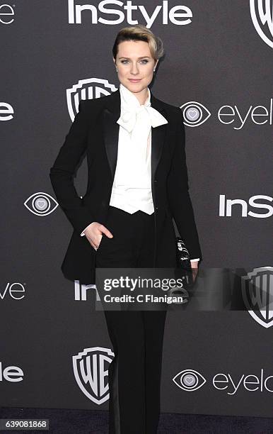 Actress Evan Rachel Wood attends the 18th Annual Post-Golden Globes Party hosted by Warner Bros. Pictures and InStyle at The Beverly Hilton Hotel on...