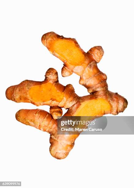 turmeric root - curcuma photos et images de collection