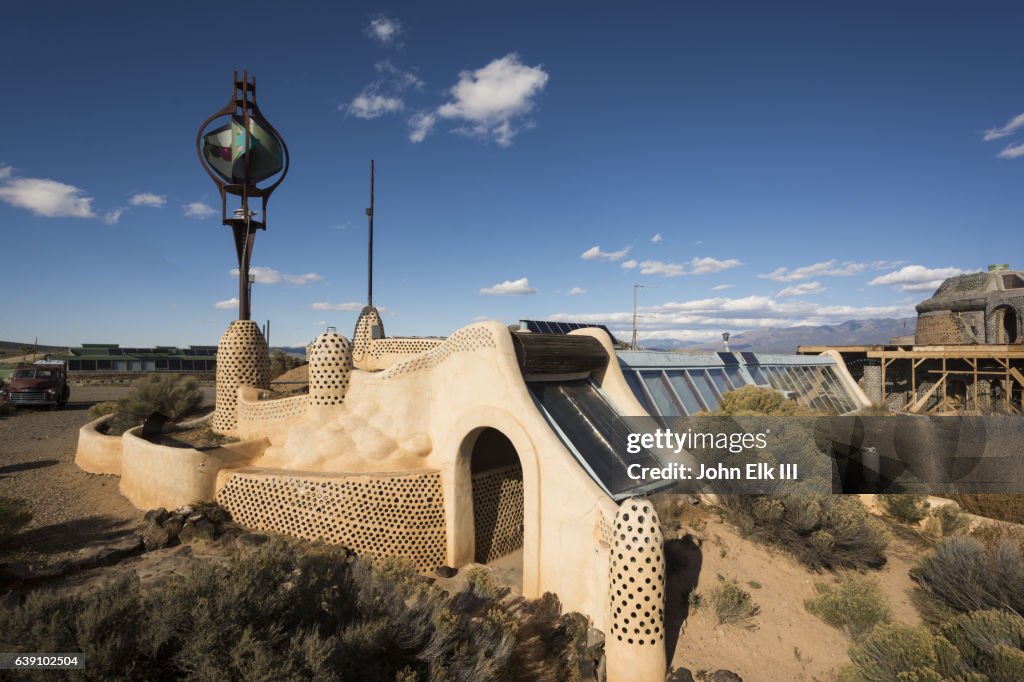 Earthship home in Taos, New Mexico
