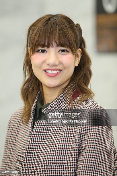 Japanese idol Sae Miyazawa of SKE 48/SNH 48 officially announces her graduation from AKB48 group at a press conference during the FNS Kayousai on...