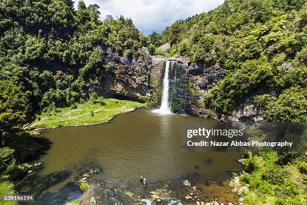 Hunae Ranges Aerial View Of Hunua Falls Hunua Ranges Orere Point North Island New ...