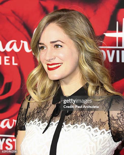 Actress Brittany Bristow attends the Hallmark Channel and Hallmark Movies and Mysteries Winter 2017 TCA Press Tour at The Tournament House on January...