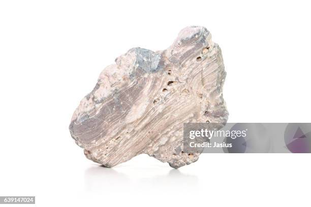 rock mineral macro photo with white background - opal gemstone stock pictures, royalty-free photos & images