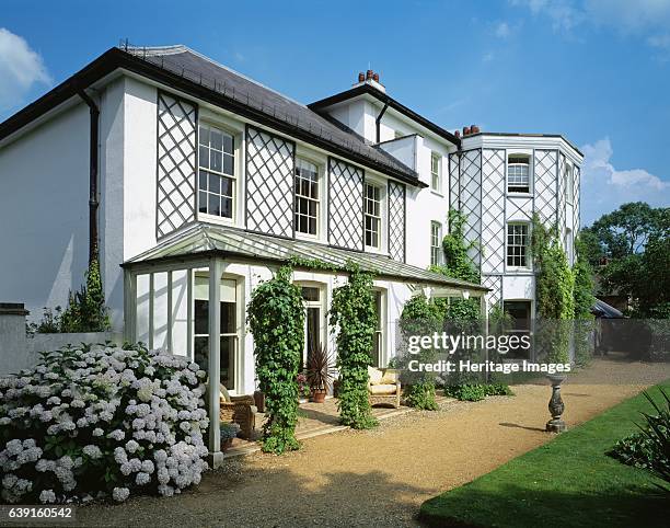 Down House, Downe, Kent, c1990-2010. Rear view of the house from the garden. Down House is the former home of the English naturalist Charles Darwin...