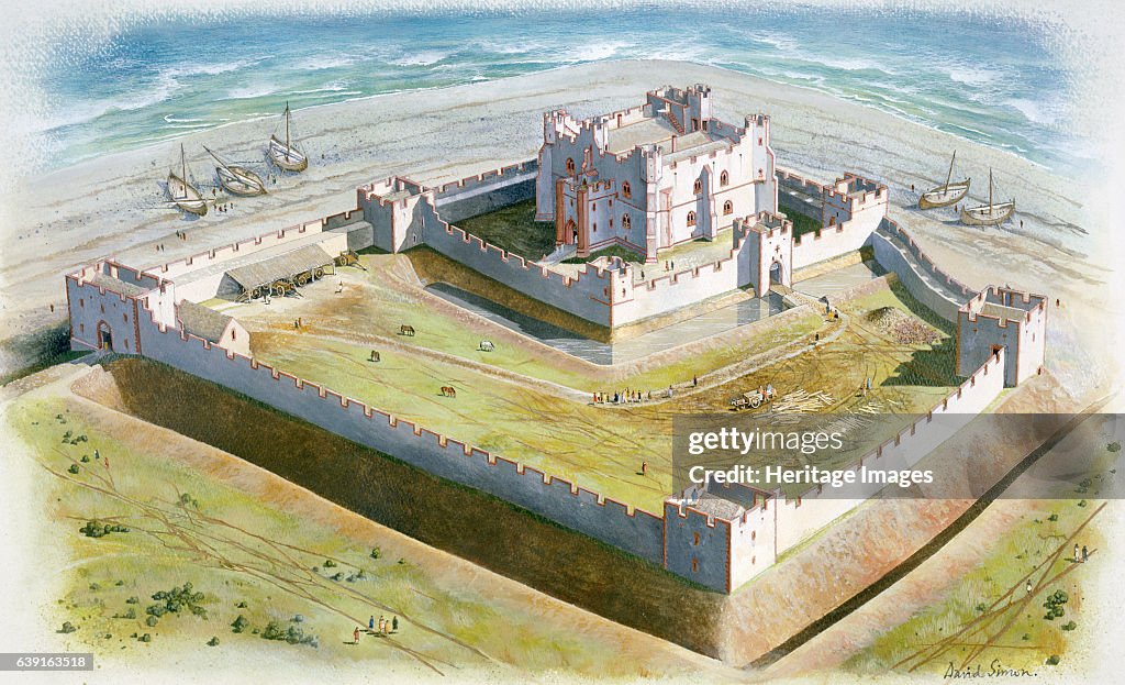 Piel Castle, 14th century, (c1990-2010)