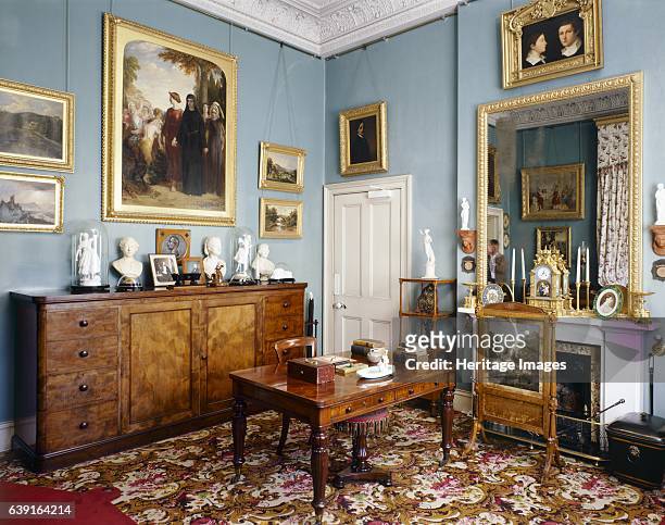 Osborne House, Isle of Wight, c1990-2010. Interior view of the Prince Consort's Dressing and Writing Room. Some items shown maybe on loan from the...