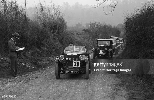 Type 1930 847 cc. Vehicle Reg. No. UD3166. Event Entry No: 20. Chassis No. 2M0357. Right: Riley Saloon 1929 1089 cc. Vehicle Reg. No. PG5501. Event...