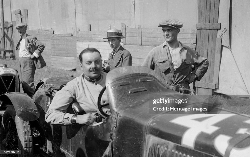 Boris Ivanowski In His Alfa Romeo At The Boulogne Motor Week