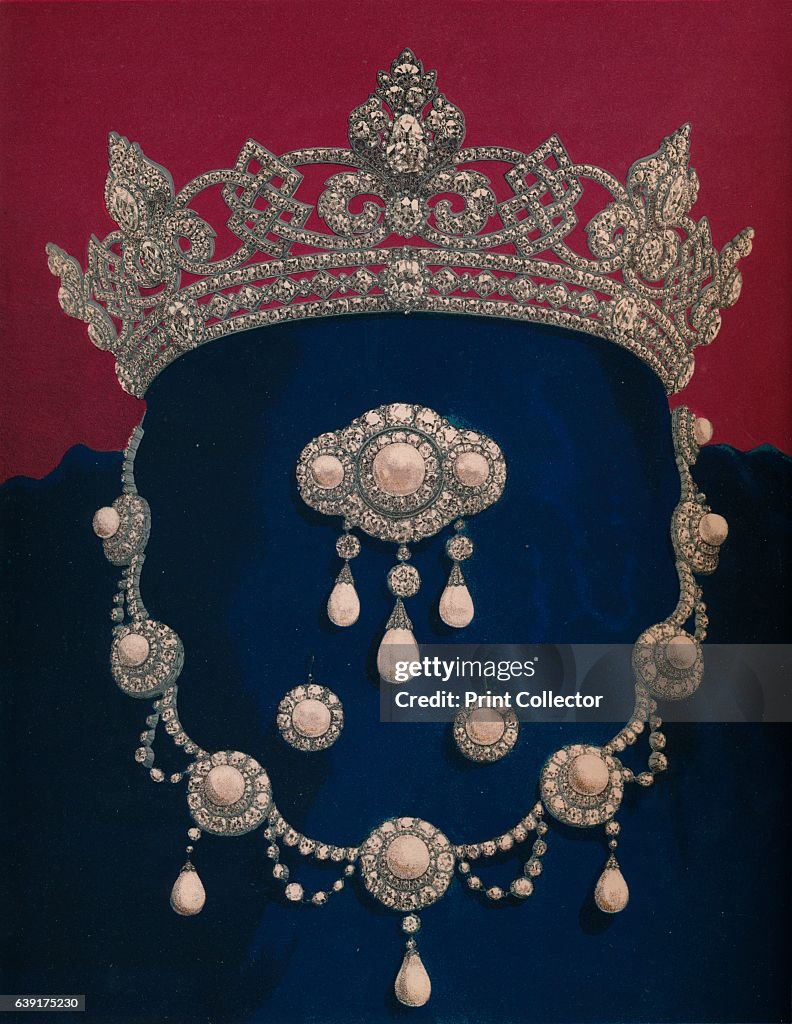 Parure Of Diamonds And Pearls - The Gift Of HRH The Prince Of Wales 1863