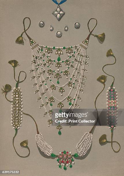 Cross Pendant Brooches & Earrings, Suite of Indian Ornaments', 1863. Queen Alexandra's Indian Necklace was one of her wedding gifts from Queen...