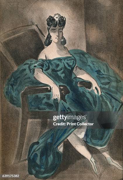 Portrait II' . From Verve - Nos. 5-6, July-October 1939. [Verve, France, 1939] Artist Constantin Guys.
