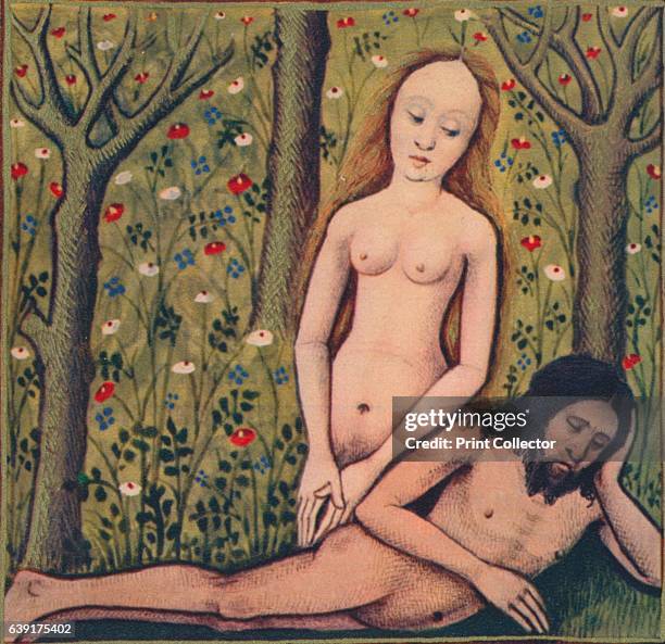 Eve - Notre Commune Mere' . The illustration is part of the manuscript De Claris mulieribus, traduction anonyme en francais by Giovanni Boccaccio,...