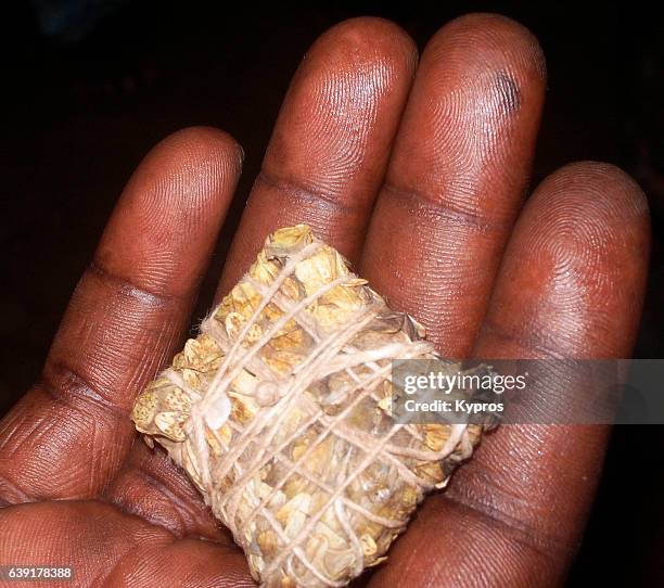 africa, west africa, mali, view of african voodoo (genuine) spell wrapped in snake skin before burial (year 2007) - voodoo bildbanksfoton och bilder