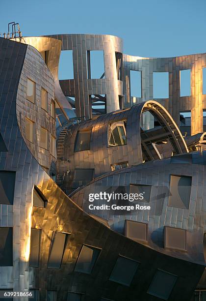 The Frank Gehry-designed Cleveland Clinic near downtown is viewed at sunrise on January 6, 2017 in Las Vegas, Nevada. Tourism in America's "Sin City"...