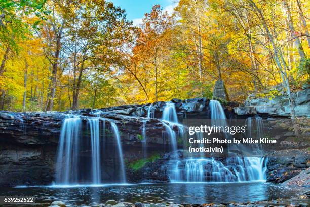 brush creek falls - wv - wv stock pictures, royalty-free photos & images