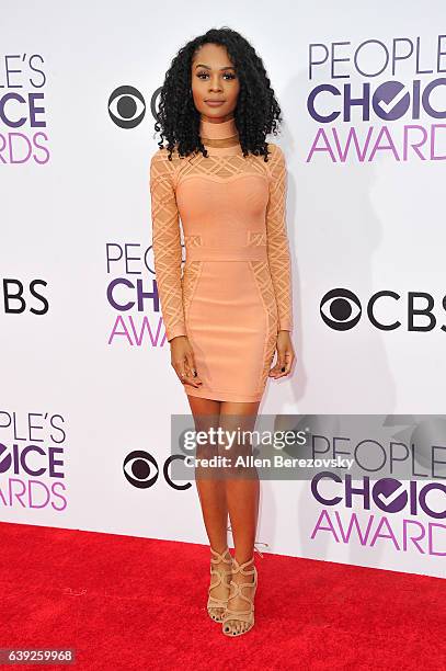 Personality Zuri Hall arrives at People's Choice Awards 2017 at Microsoft Theater on January 18, 2017 in Los Angeles, California.