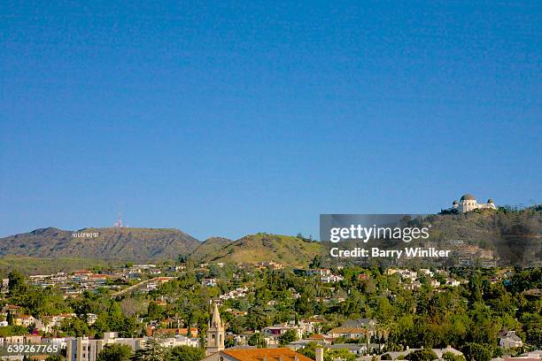 sta. monica mountains, los angeles - los feliz fotografías e imágenes de stock