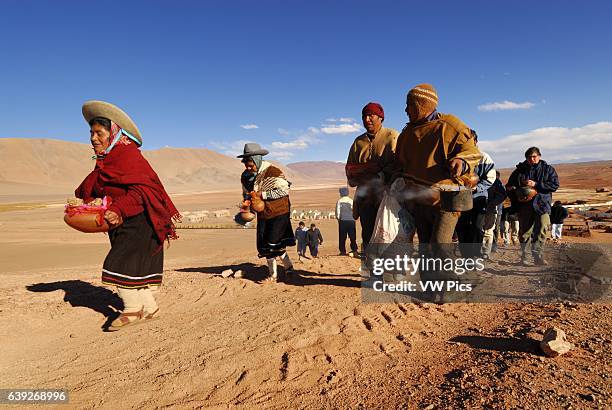 Pachamama, Fiesta Nacional a la Madre Tierra, Tolar Grande, Province of Salta, Argentina, South America.