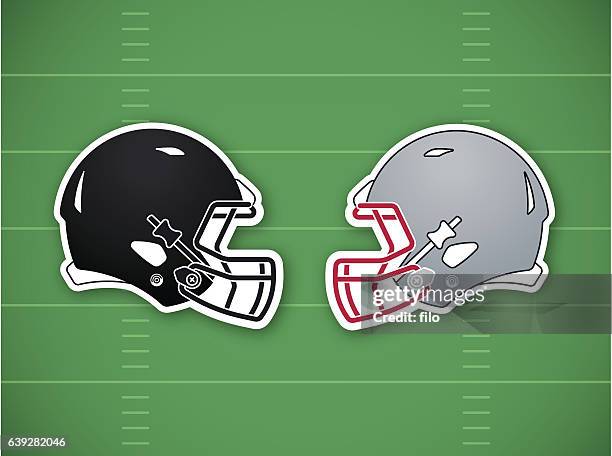 football competition background - football helmet stock illustrations