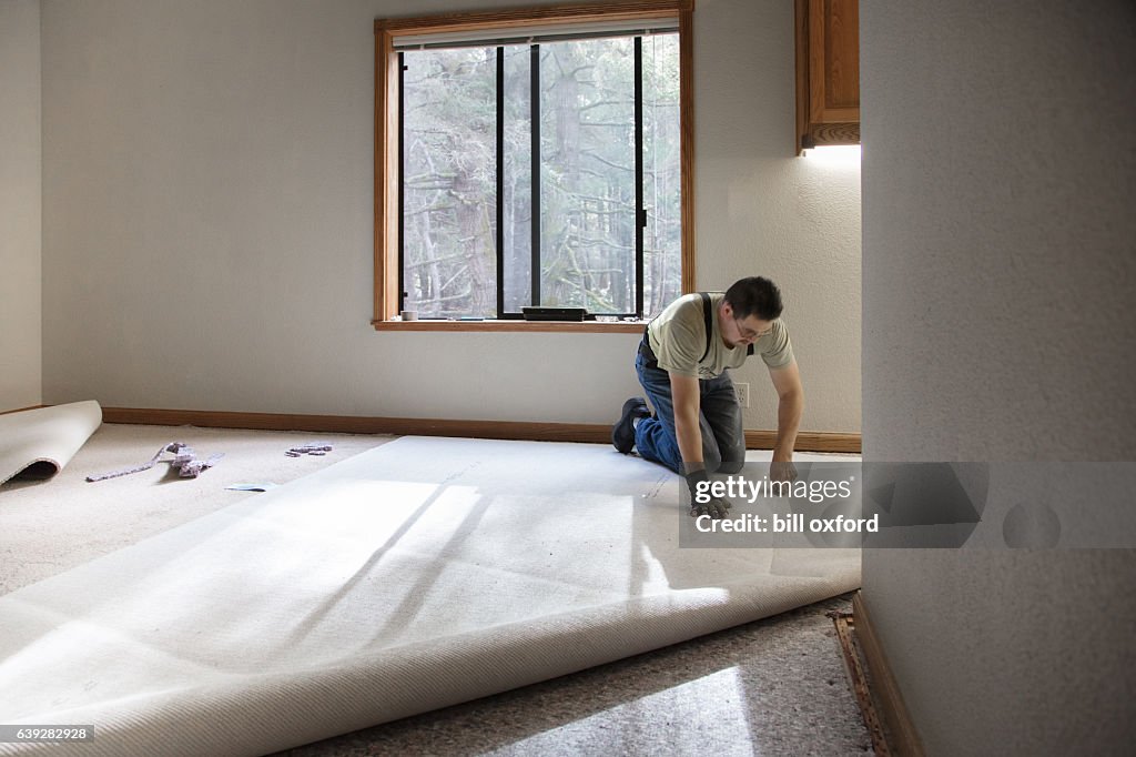 Instalação de carpetes