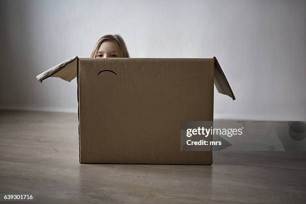 Hiding In Box 810 Kid Hiding In Box Stock Photos, High-Res Pictures, and Images ...