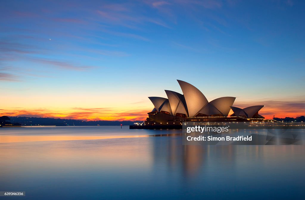 Dawn Breaks Over The Sydney Opera House
