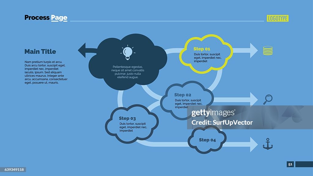 Step By Step Scheme Four Steps Scheme Slide Template High-Res Vector Graphic - Getty Images