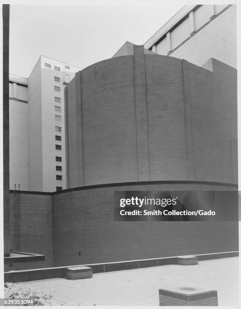 Interior Court of National Archives building in College Park, Maryland, 1935. .