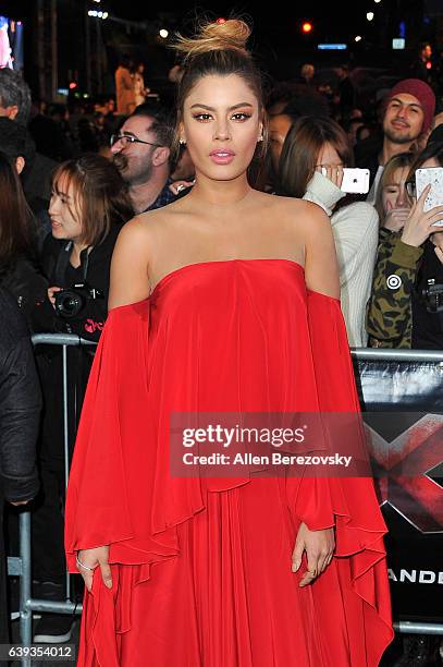 Actress Ariadna Gutierrez attends the Premiere of Paramount Pictures' "xXx: Return of Xander Cage" at TCL Chinese Theatre IMAX on January 19, 2017 in...