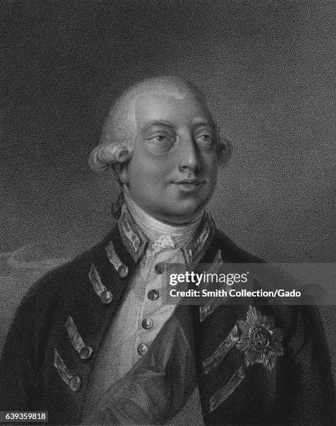 Portrait of George III, King of Britain, by Peter William, 1801. From the New York Public Library. .