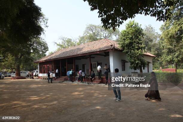 January 10. Hriday Kutir, the spartan home that the Mahatma used, made of tiles and bricks with large windows.The unusually sparse home of the...