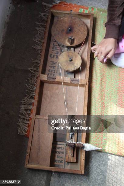January 10. A portable spinning wheel or charkha described as a volunteer akin to a modern day lap top in portability. The unusually sparse home of...