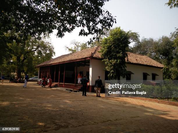 January 10. Hriday Kutir, the spartan home that the Mahatma used, made of tiles and bricks with large windows.The unusually sparse home of the...