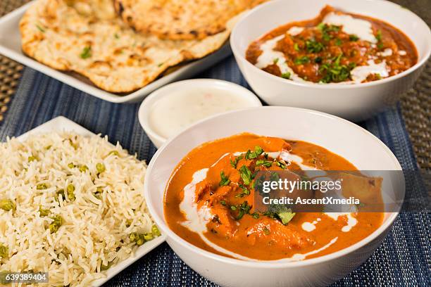 authentische indische küche - indian cuisine stock-fotos und bilder