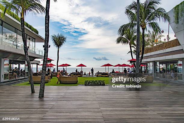 ku de ta beach club, bali - ku de ta stock pictures, royalty-free photos & images