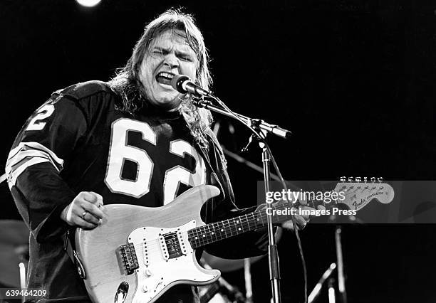 Meat Loaf in concert circa 1982 in New York City.