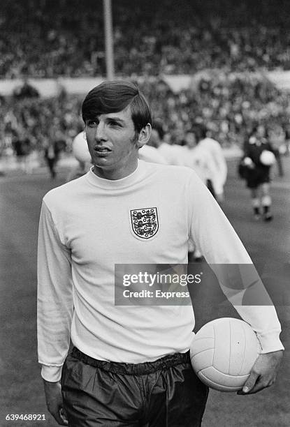 English footballer Martin Peters of Tottenham Hotspur during an international match between England and Wales at Wembley, London, UK, 18th May 1971.