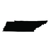 map of the U.S. state Tennessee
