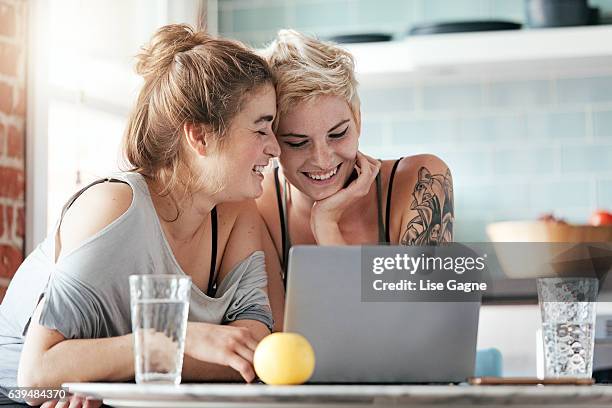 women couple - lise gagne stock pictures, royalty-free photos & images