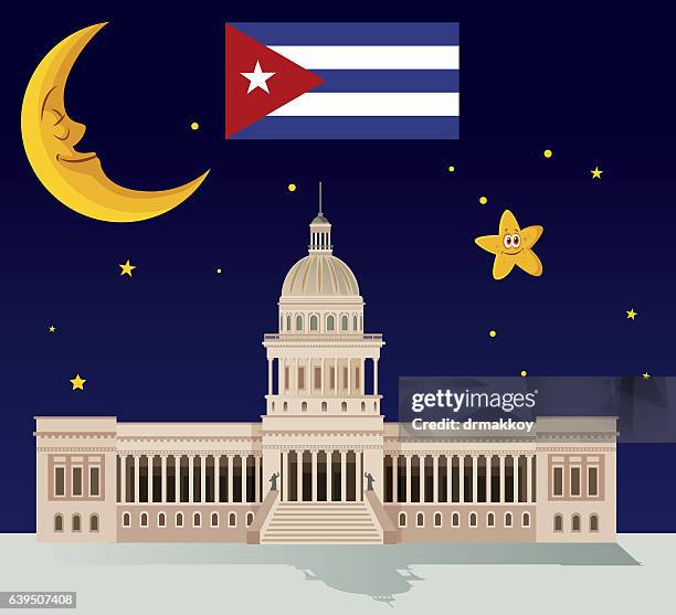 bildbanksillustrationer, clip art samt tecknat material och ikoner med havana capitol building - kapitoleum