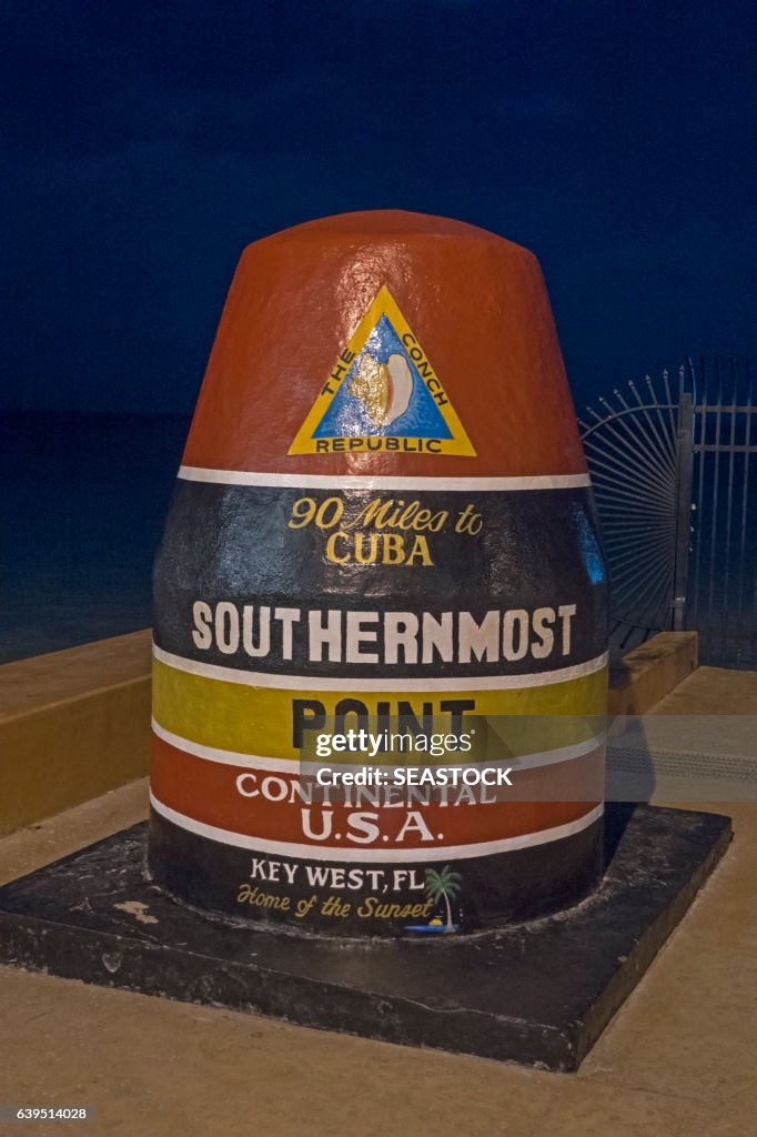 Key West Florida Southernmost Point Continental USA Conch Republic Monument