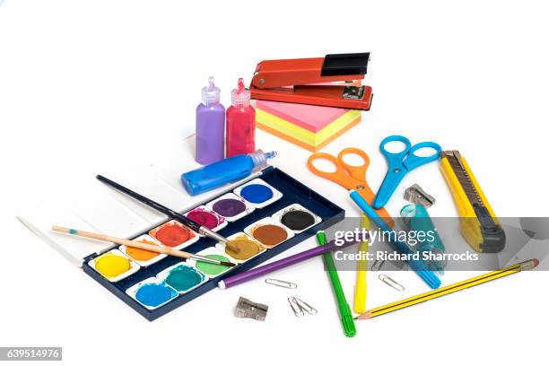 art supplies - konstmateriel bildbanksfoton och bilder