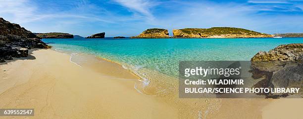 the blue lagoon - gozo stock pictures, royalty-free photos & images